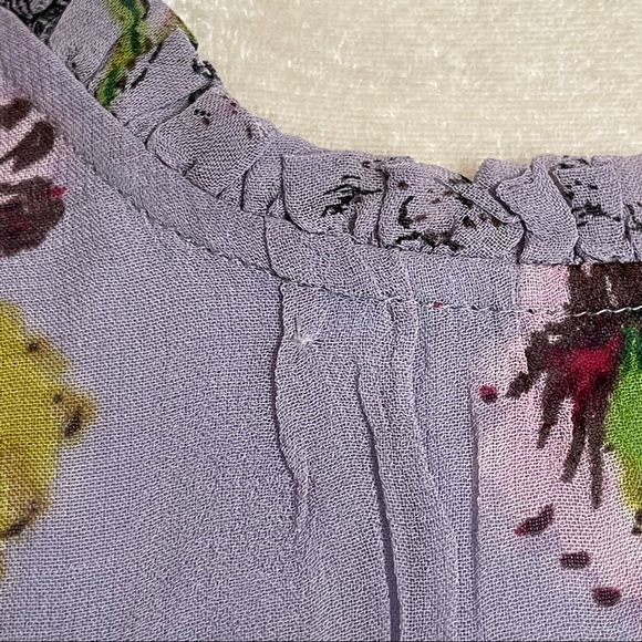 Anthropologie Floral Midi Dress - Lavender and Multicolor - Picture 10 of 14